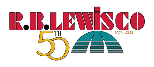 RB Lewis 50th Anniversary logo